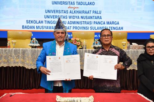 MOU Universitas Widya Nusantara dengan Universitas Tadulako