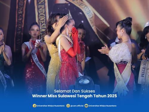 Winner Miss Sulteng Tahun 2025