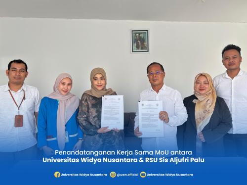MoU antara UWN dan RSU Sis Aldjufri Palu