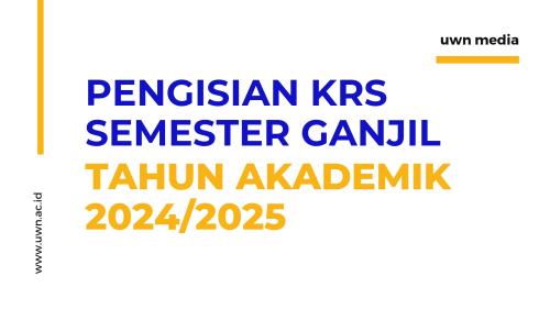 Jadwal Pengisian KRS Ganjil